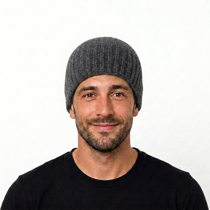 Beanie gerippt - getragen