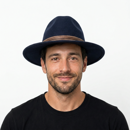 Herren Wollfilzhut Traveller Style - getragen
