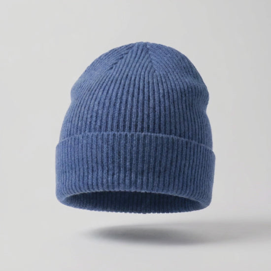 Beanie teils gerippt