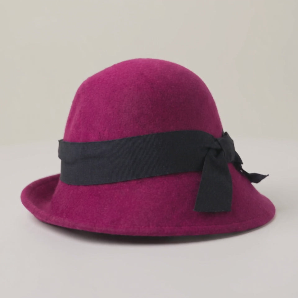 Damen Wollfilzhut Cloche