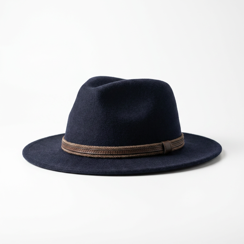 Herren Wollfilzhut Traveller Style linke Seitenansicht