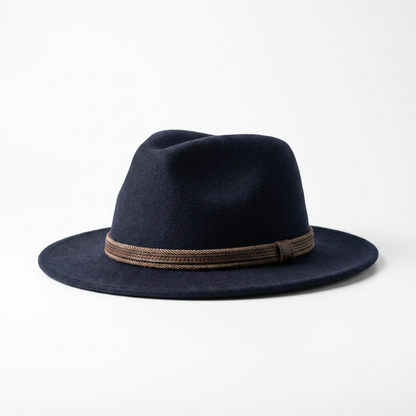 Herren Wollfilzhut Traveller Style linke Seitenansicht
