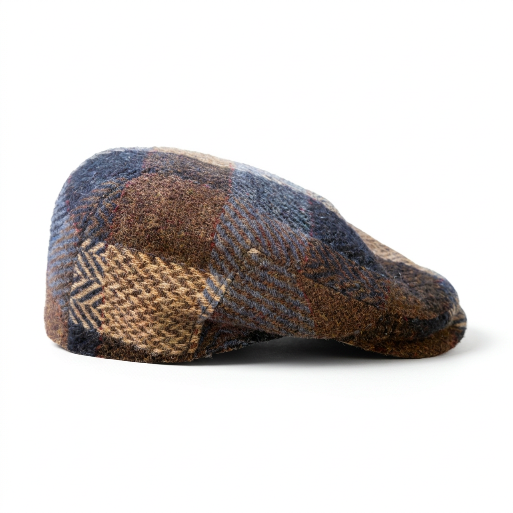Flatcap Patchwork linke Seitenansicht