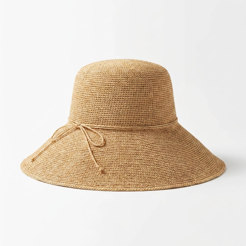 Flapper Strohhut Natur Seitenansicht rechts