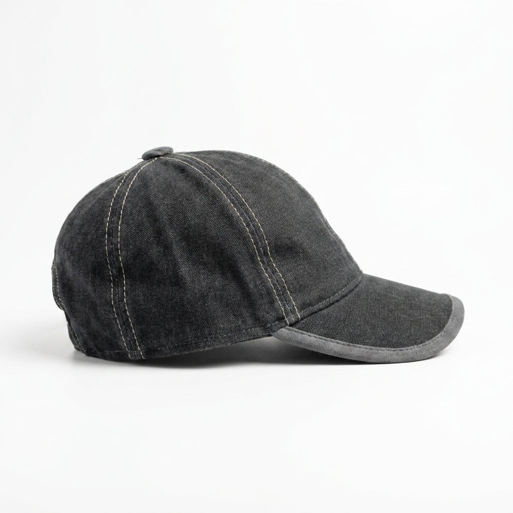 Baseballcap Anthrazit meliert rechte Seitenansicht