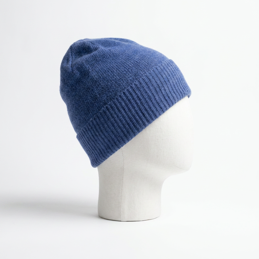 Beanie teils gerippt rechte Seitenansicht