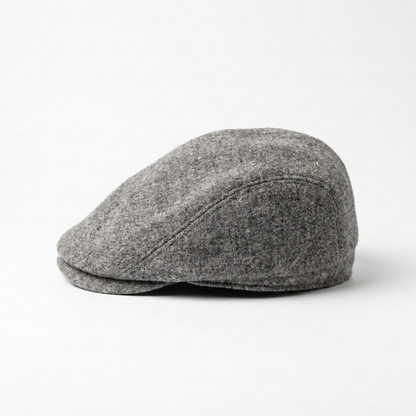 Flatcap Hellgrau rechte Seitenansicht