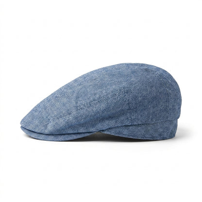 Flatcap in Jeans meliert rechte Seitenansicht